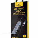 Gembird USB-C hub A-CM-COMBO6-02 6in1