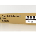 Rack-toiteplokk (PDU), 8 Schuko pesa, 1U, 10A, C14 pistik 3m