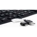 Silicone keyboard USB+PS/2 black