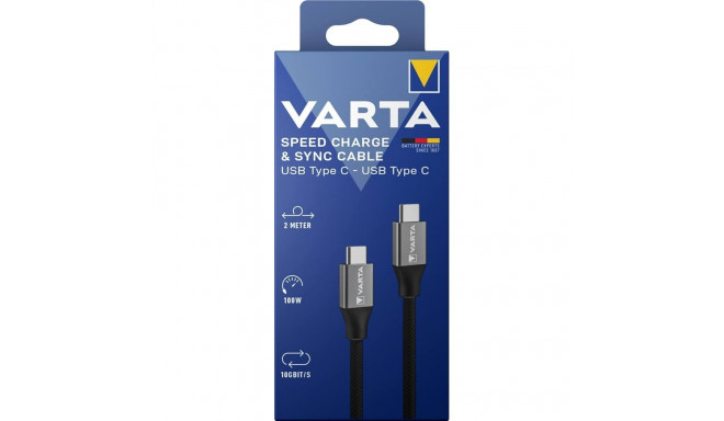 Varta Speed ​​charge & sync cable USB Type C to type C 57936 cable