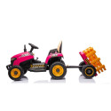 Akuga traktor BBH-030 roosa