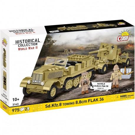 Klocki sd.kfz.8 towing 8.8 cm flak 36, 975 elementów