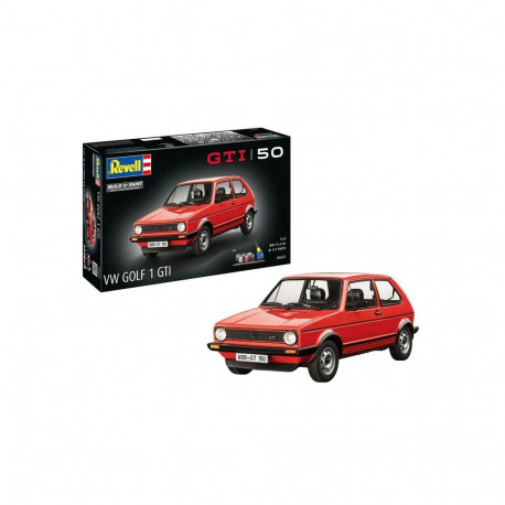Model plastikust auto vw golf1 gti 50 aastat 1:24