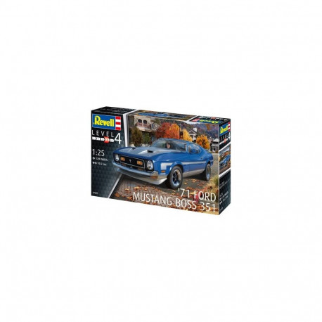 Model plastikowy samochód 71 ford mustang boss 351 1/25
