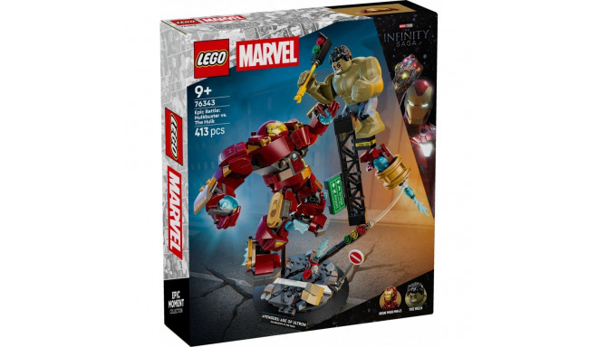 Klocki super heroes 76343 eepiline lahing: hulkbuster vs hulk
