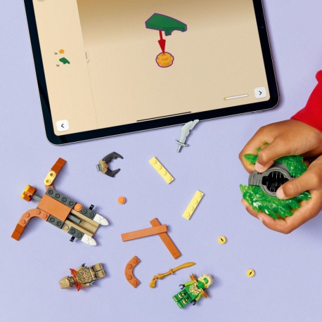 Klocki ninjago 71850 lloyd kontra ziemny potwór na spinnerze