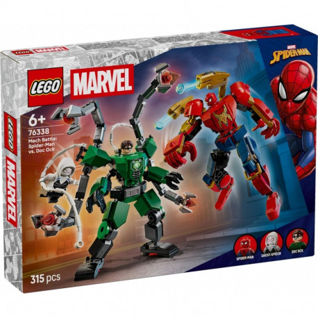 Klocki super heroes 76338 bitwa mechów: spider-man kontra doc ock
