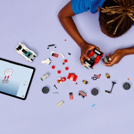 Klocki sonic 77118 hõbedane autos vs knuckles monsterautoga