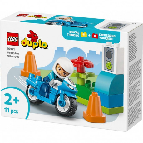 Klocki duplo 10471 niebieski motocykl policyjny