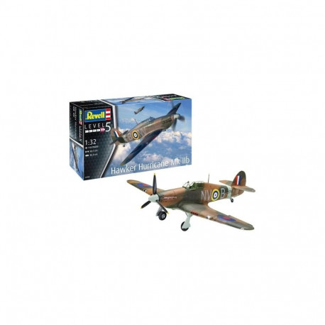 Plastikmudel lennuk hawker hurricane mk iib 1/32