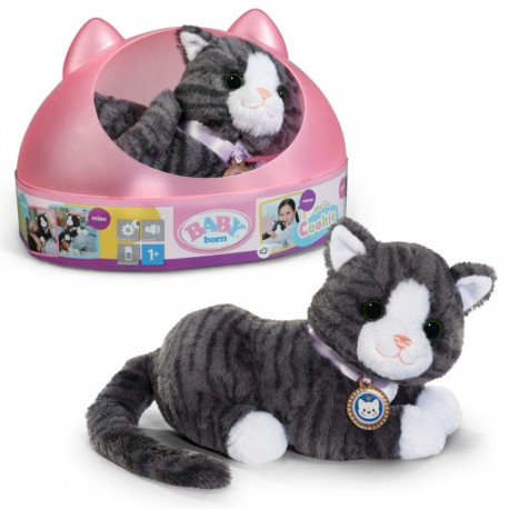 Interaktiivne maskott baby born minu kass Cookie karbiga