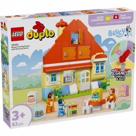 Klocki duplo bluey 10459 dom rodzinny blue z grą pamięciową