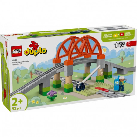 Klocki duplo 10426 most i tory kolejowe - zestaw rozszerzający