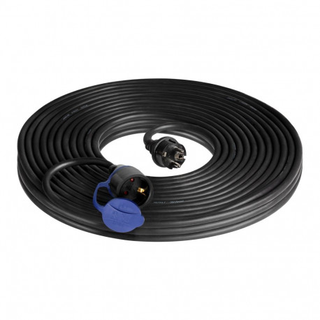 Töökoja pikendusjuhe pritsmekindel IP44 1x2P+Z 30m kummikattega õlikindel kaabel H07RN-F 3x1,5mm 230