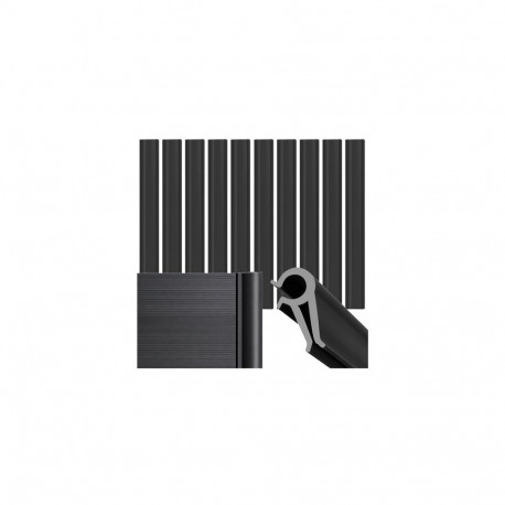 Klipsy do taśmy ogrodzeniowej - antracyt 23911