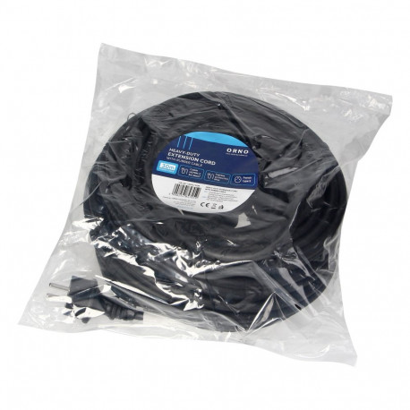 Pritsmekindel töökoja pikendusjuhe IP44 1x2P+Z 30m õlikindel kummikaabel H07RN-F 3x1,5mm, 230VAC/16A