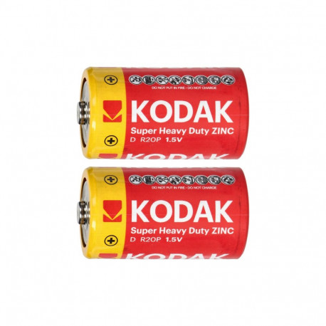 Baterie Kodak ZINC super heavy duty D LR20, 2 tk. foolium