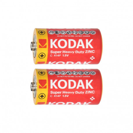 Baterie Kodak ZINC super heavy duty C LR14, 2 tk foolium