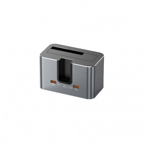 Dual Bay Docking Station, M.2 SATA/ NVME, 2.5"/3.5" SSD/HDD, 2x USB-A, USB-C