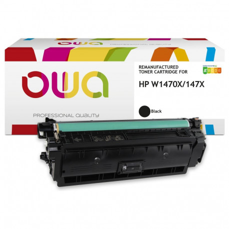 OWA ühilduv tooner HP W1470X, must (25 000 lk)