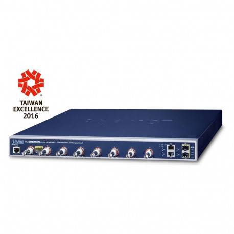 "Planet LRP-822CS 8-port Long Reach PoE + 2-port 10/100/1000T"