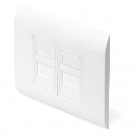 "DIGITUS Leerdose, KS-Module, Rahmen 80x80mm, Franzsischer Typ"