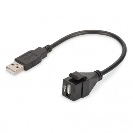 "DIGITUS USB 2.0 KS-Modul mit 16 cm Kabel (Buchse/Stecker)"
