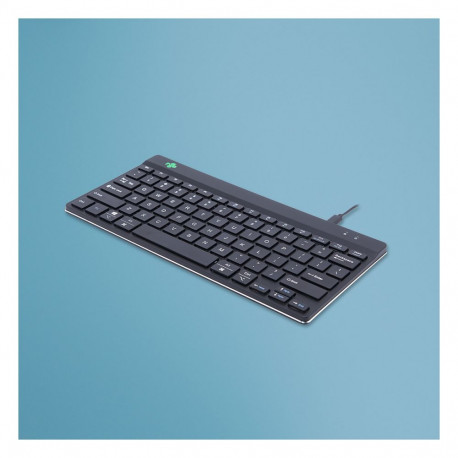 R-Go Compact Break US-Layout juhtmega must klaviatuur