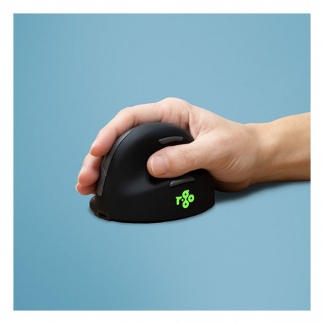 R-Go HE ergonoomiline paremakäeliste Bluetooth hiir, keskmine, must/hõbedane