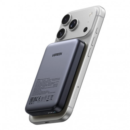 "UGREEN PB561 magnetische kabellose Powerbank 10.000mAh inkl. USB-C Kabel grau"