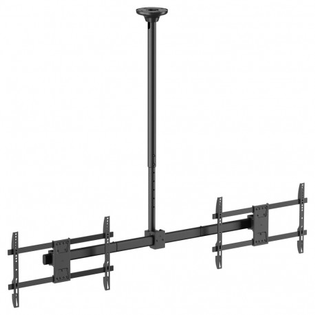 Equip 32"-60" 2TFT 40Kg Manu kahe ekraaniga must laekinnitus lite Retail