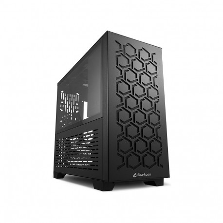 Sharkoon MS-Y1000 mATX/ITX must 1x klaasiga