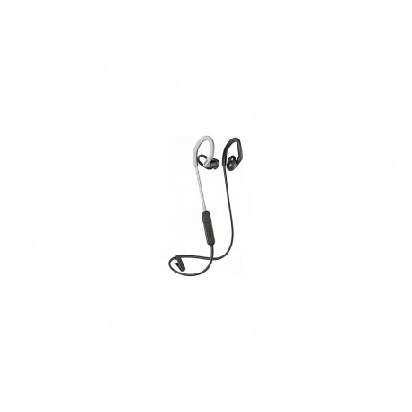 Poly BackBeat Fit 350 hallid ja valged higi- ja veekindlad kõrvasisesed spordikõrvaklapid kõrvakaart