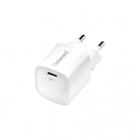 Intenso W30C² GaN valge 30 W USB-C laadimisadapter, kerge ja käepärane disain