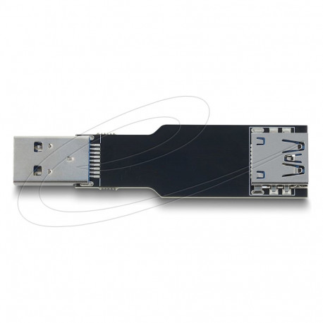 USB 10Gbps adapter USB Type-A pesast pistikuks, sirge ja lame