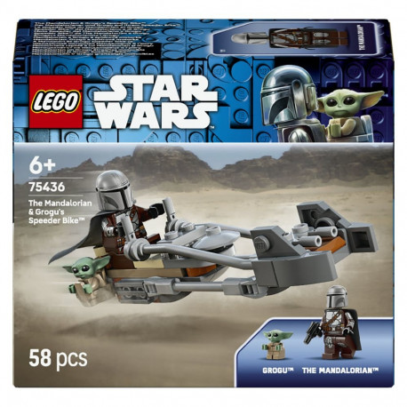 LEGO 75436 Star Wars Mandaloorlane ja Grogu oma kiirrattal