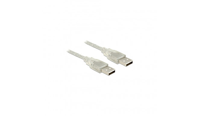 "USB2.0 A-A (ST-ST) 1m DeLOCK Transparent"