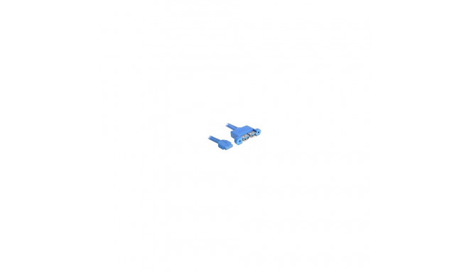 "USB 5 Gbps Kabel Pfostenbuchse zu 2 x USB Typ-A Buchse nebeneinander 45 cm"