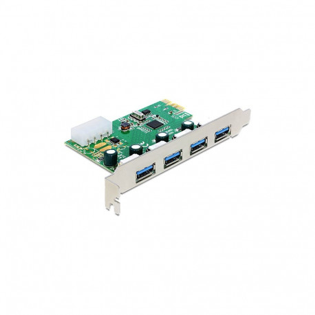 PCI Express x1 kaart 4 välise USB Type-A pesaga USB 5 Gbps