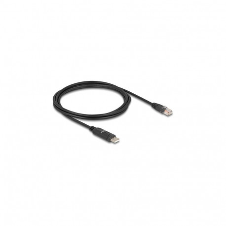 Adapter USB 2.0 Type-A pistikust 1 × jadaliidese RS-232 RJ45 pistikusse, 1,8m, must