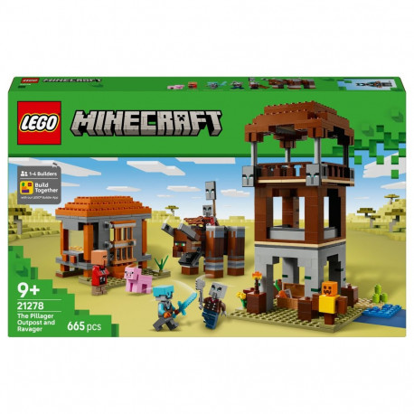 "LEGO 21278 Minecraft Ein Verwster am Plnderer-Auenposten"