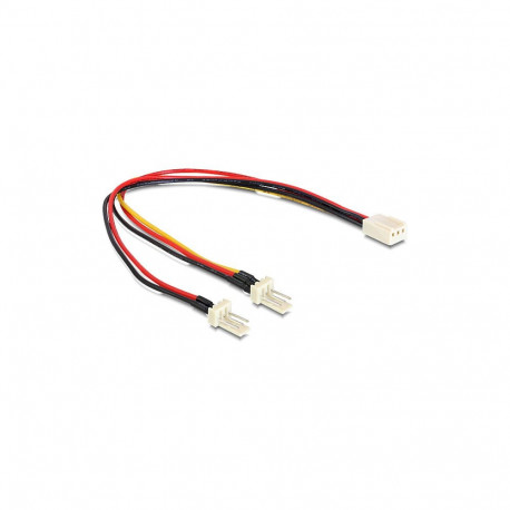 "Kabel Molex 3 Pin Buchse > 2 x Molex 3 Pin Stecker (Lüfter) 22 cm"