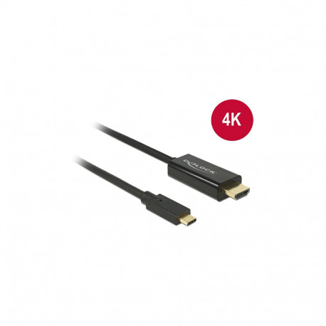 "DeLock HDMI > USB-C (ST-ST) 1m Adapterkabel 4K 30Hz Schwarz"