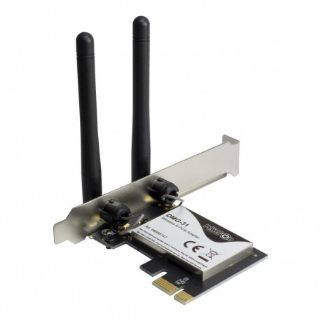 Inter-Tech WLAN-võrgukaart DMG-31, sisseehitatud, PCI Express, Wi-Fi 4 (802.11n), 300Mbit/s, juhtmev