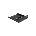 "Delock 3.5"" USB 3.1 Gen 1 Front Panel 1 x USB Type-C + 1 x USB Typ-A"