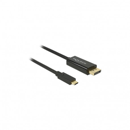 DeLock DisplayPort 1.2 > USB-C (ST-ST) 1m must adapterkaabel 4K 60Hz