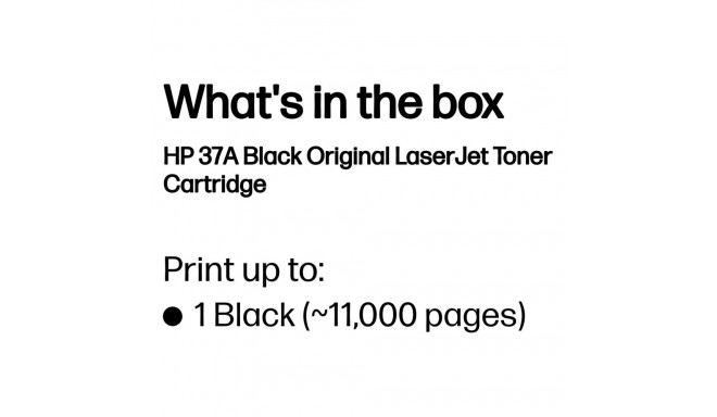 HP 37A originaal LaserJet toonerkassett CF273A must