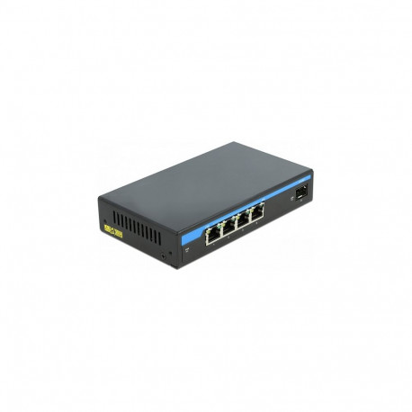 DELOCK Gigabit Ethernet kommutaator 4 Port PoE + 1 SFP
