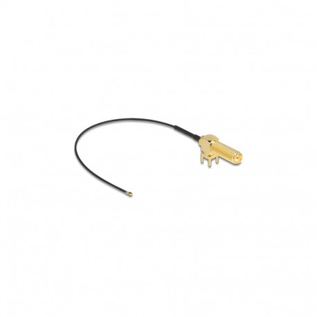 DELOCK antennikaabel RP-SMA 90 PCB-pesa paigaldamiseks I-PEX Inc. MHF 4L pistik 1.13 15cm keerme pik