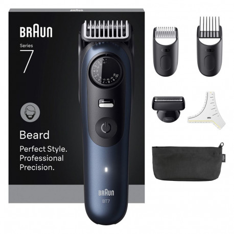 Braun habemetrimmer Series 7 BT7520 244909 aku-/võrgutoitega 6 otsakut, sügavsinine metallik